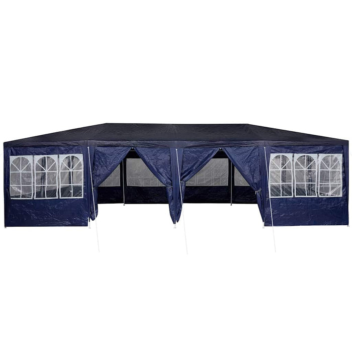 Tenda Party Blu, Bianco 800 x 400 x 266 cm Poliestere, Acciaio 42003442