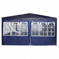 Tenda Party Blu, Bianco 800 x 400 x 266 cm Poliestere, Acciaio 42003442