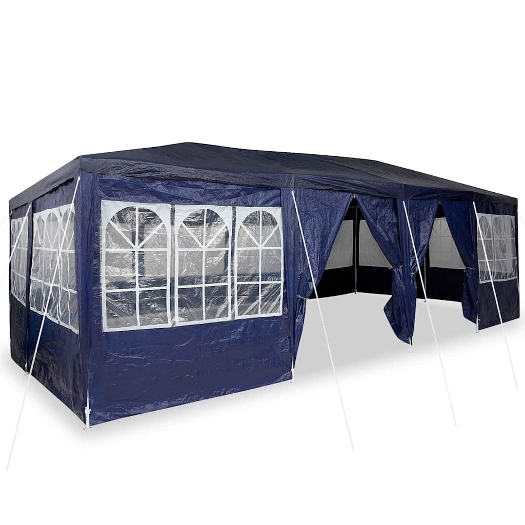 Tenda Party Blu, Bianco 800 x 400 x 266 cm Poliestere, Acciaio 42003442