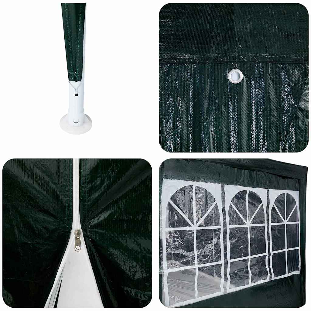 Tenda da festa  con 12 pareti verdi 8x4 m in PE 42003444