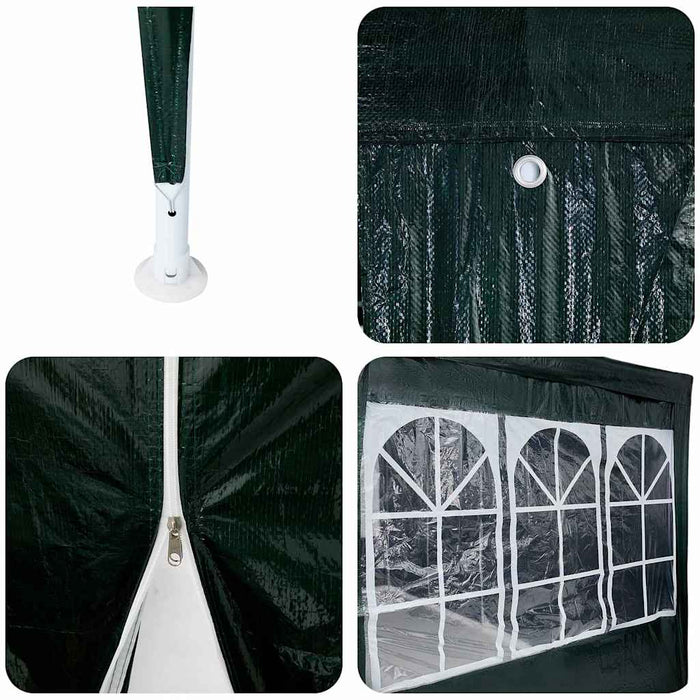 Tenda da festa  con 12 pareti verdi 8x4 m in PE 42003444