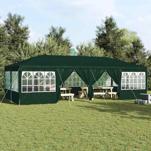 Tenda da festa  con 12 pareti verdi 8x4 m in PE 42003444