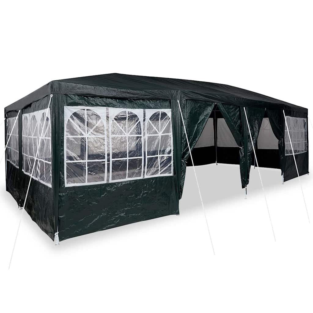 Tenda da festa  con 12 pareti verdi 8x4 m in PE 42003444