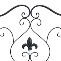 Panchina da giardino Nero 104 x 54 x 93cm Acciaio 42008113