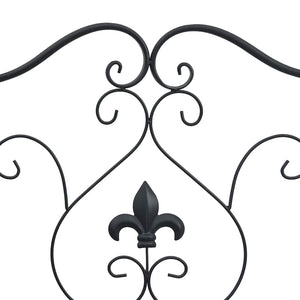 Panchina da giardino Nero 104 x 54 x 93cm Acciaio 42008113