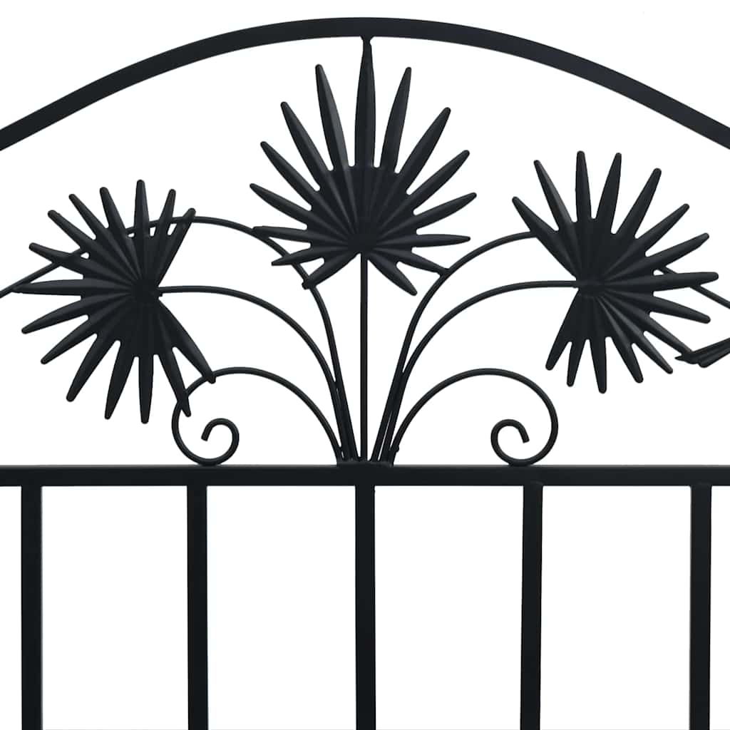 Panchina da giardino Nero 104 x 54 x 93cm Acciaio 42008115