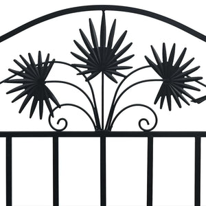 Panchina da giardino Nero 104 x 54 x 93cm Acciaio 42008115