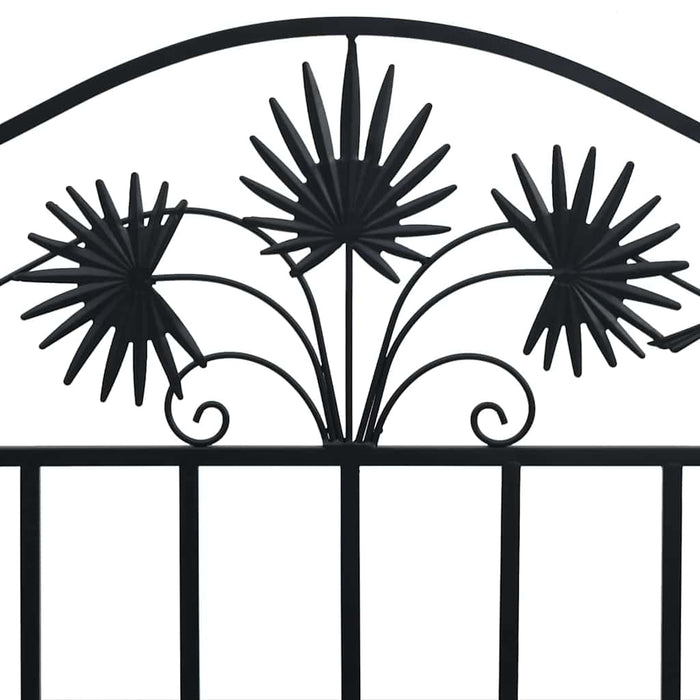 Panchina da giardino Nero 104 x 54 x 93cm Acciaio 42008115