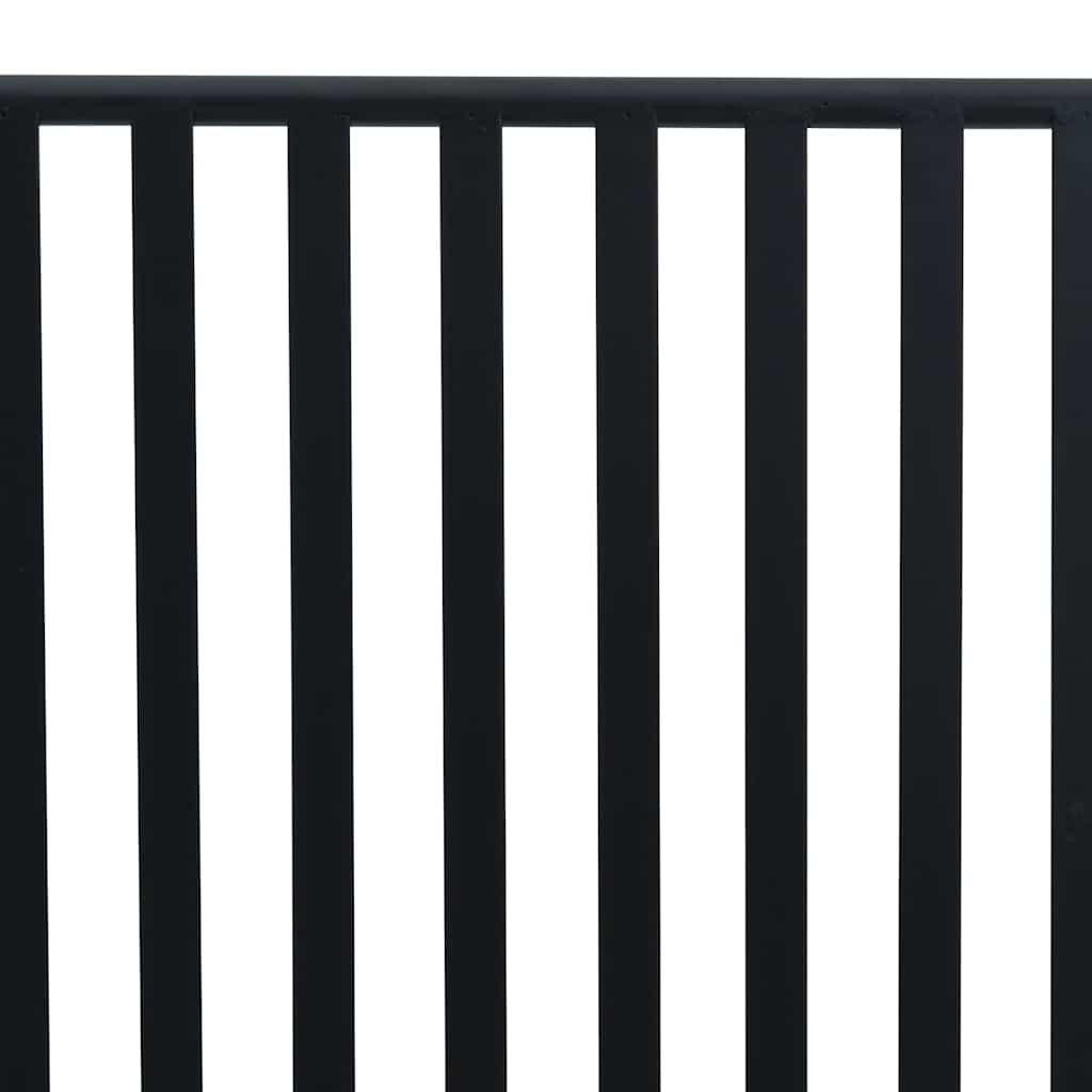 Panchina da giardino Nero 104 x 54 x 93cm Acciaio 42008117