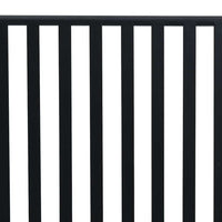 Panchina da giardino Nero 104 x 54 x 93cm Acciaio 42008117