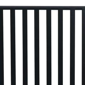 Panchina da giardino Nero 104 x 54 x 93cm Acciaio 42008117