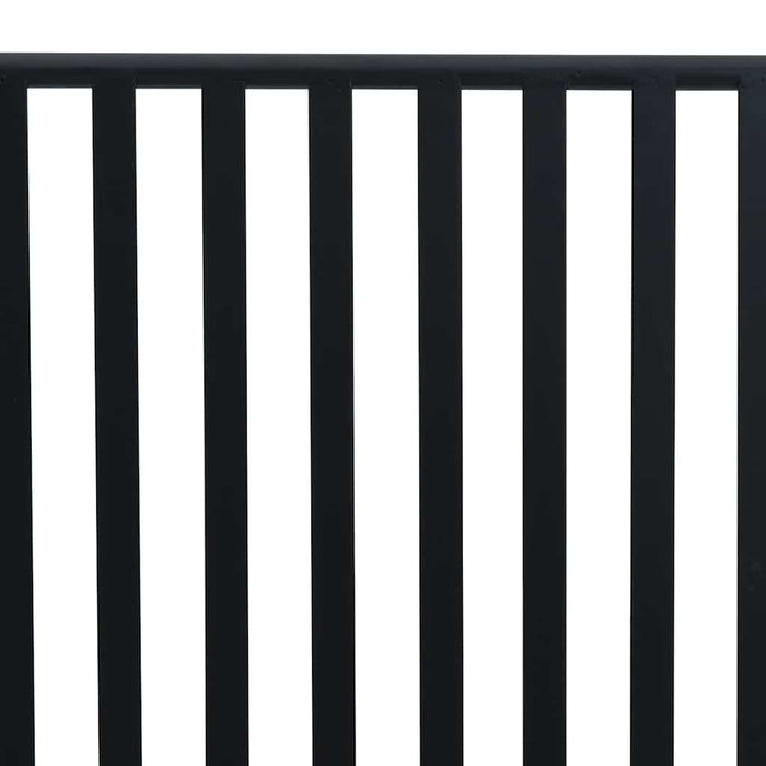 Panchina da giardino Nero 104 x 54 x 93cm Acciaio 42008117