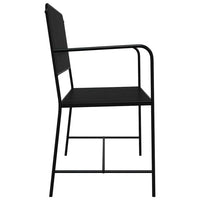 Panchina da giardino Nero 104 x 54 x 93cm Acciaio 42008117