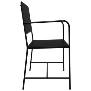 Panchina da giardino Nero 104 x 54 x 93cm Acciaio 42008117