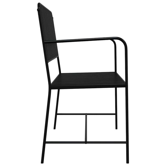 Panchina da giardino Nero 104 x 54 x 93cm Acciaio 42008117