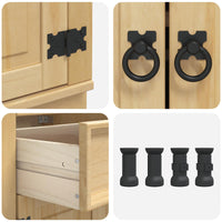 Armadietto con cassetto Miele 60 x 46 x 81,5 cm Pino massello 42007557