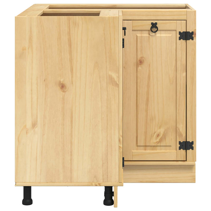 Armadietto con lo scaffale Miele 60 x 32 x 40 cm Pino massello 42007568