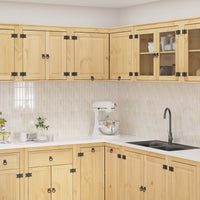 Armadietto con lo scaffale Miele 80 x 80 x 60 cm Pino massello 42007569