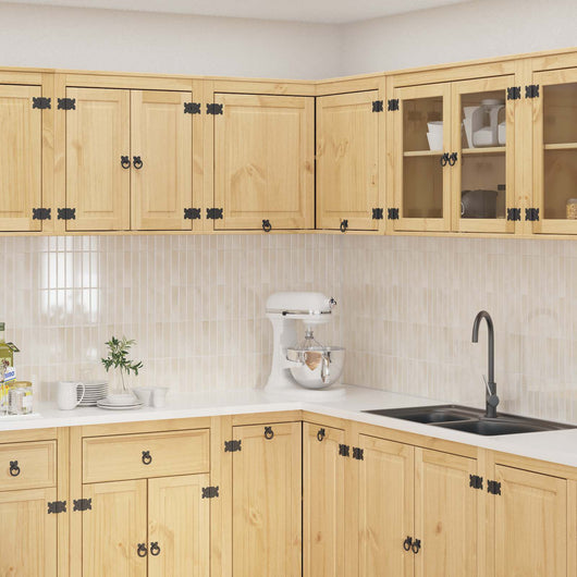 Armadietto con lo scaffale Miele 80 x 80 x 60 cm Pino massello 42007569