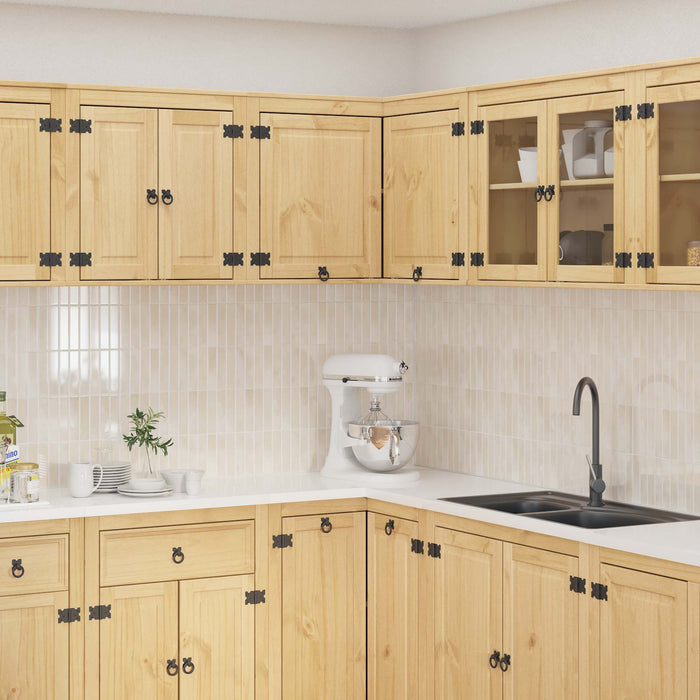 Armadietto con lo scaffale Miele 80 x 80 x 60 cm Pino massello 42007569