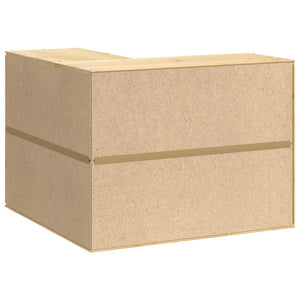 Armadietto con lo scaffale Miele 80 x 80 x 60 cm Pino massello 42007569