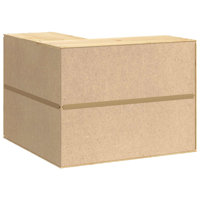 Armadietto con lo scaffale Miele 80 x 80 x 60 cm Pino massello 42007569