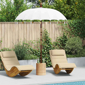 vidaXL Parasol Balinese Crema (180-190) x 260 cm