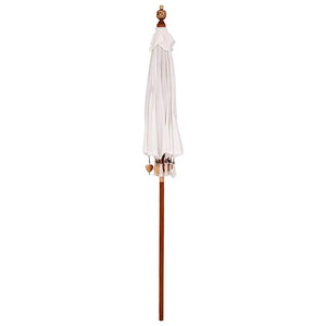 vidaXL Parasol Balinese Crema (180-190) x 260 cm