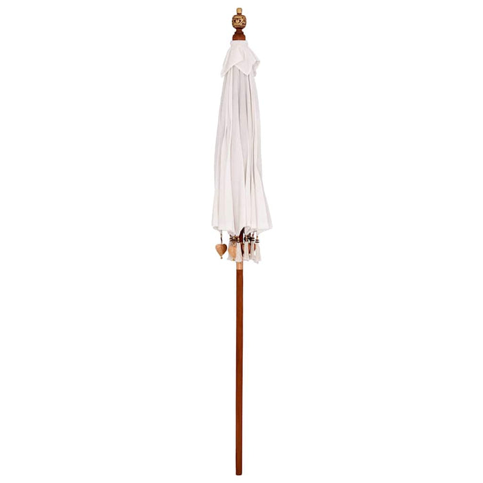 vidaXL Parasol Balinese Crema (180-190) x 260 cm