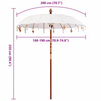 Parasol Balinese Crema (180-190) x 260 cm 42006450