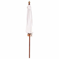 vidaXL Parasol Balinese Crema (210-220) x 260 cm