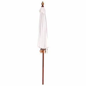 vidaXL Parasol Balinese Crema (210-220) x 260 cm