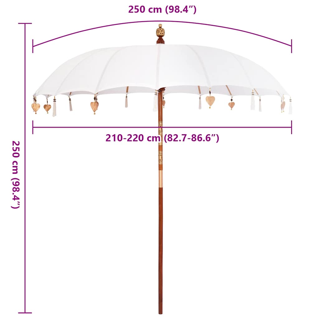 Parasol Balinese Crema (210-220) x 260 cm 42006451