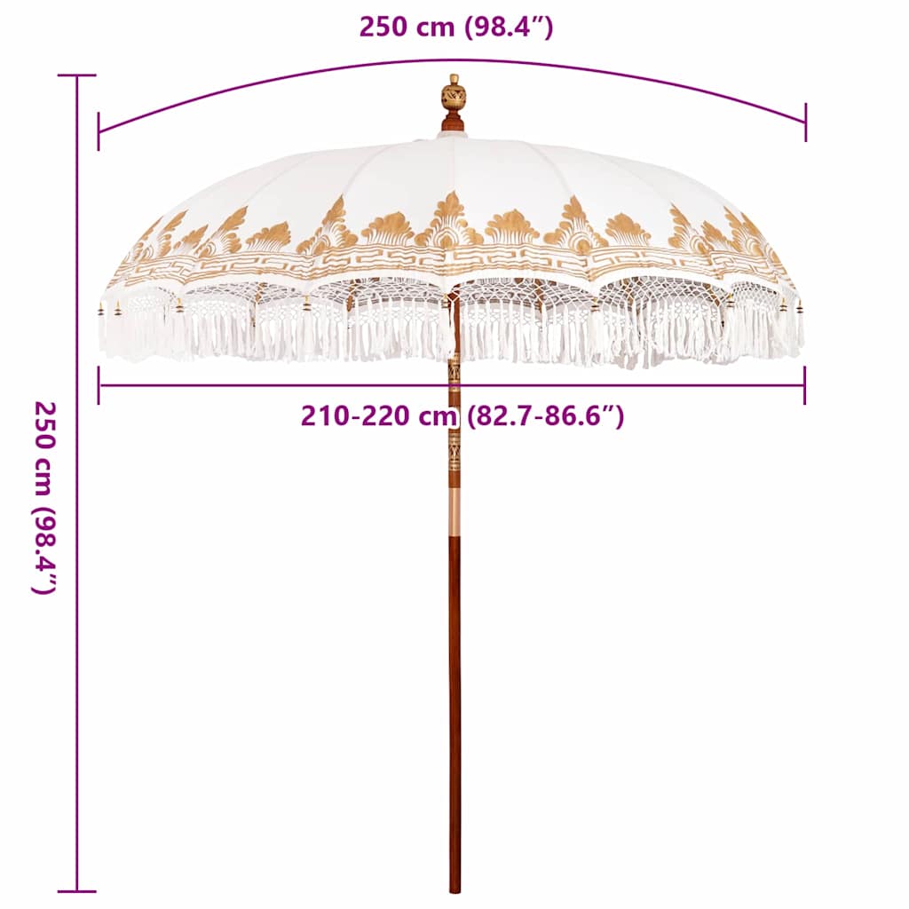 Parasol Balinese Crema (210-220) x 260 cm 42006453