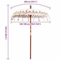 Parasol Balinese Crema (180-190) x 260 cm 42006454
