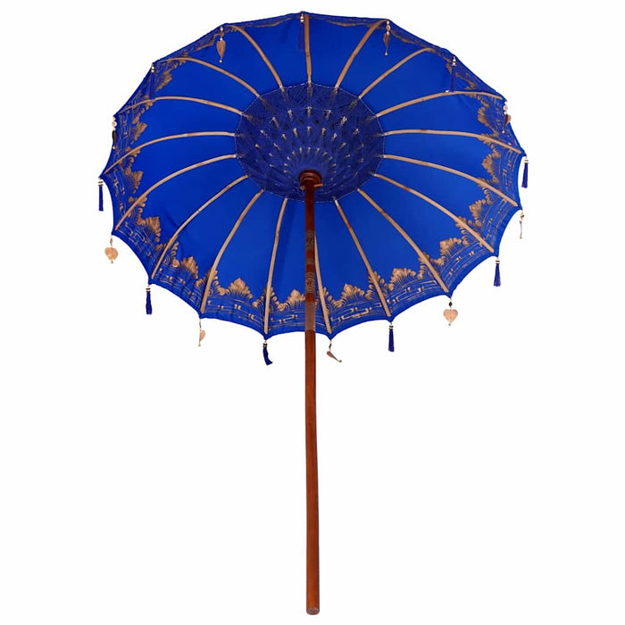 Parasol Balinese Blu (180-190) x 260 cm Cotone e legno massello 42006456