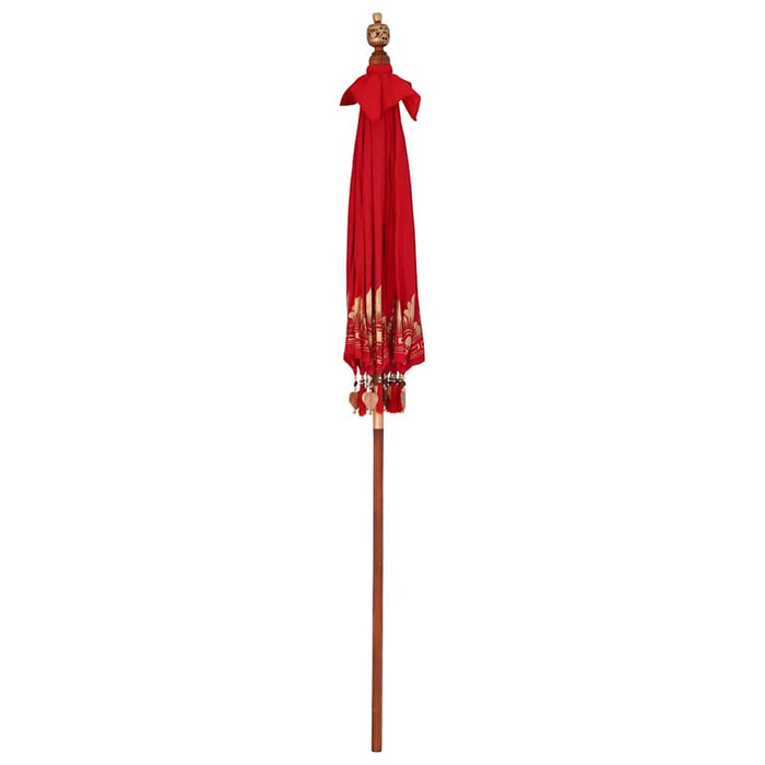 vidaXL Parasol Balinese Rosso (180-190) x 260 cm