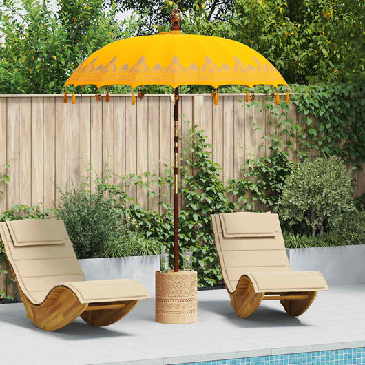 vidaXL Parasol Balinese Giallo (180-190) x 260 cm