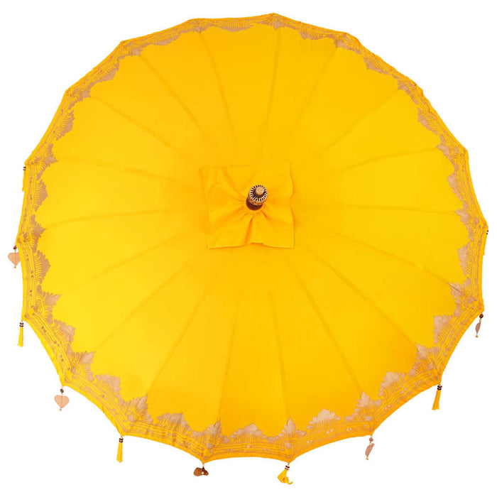 vidaXL Parasol Balinese Giallo (210-220) x 260 cm