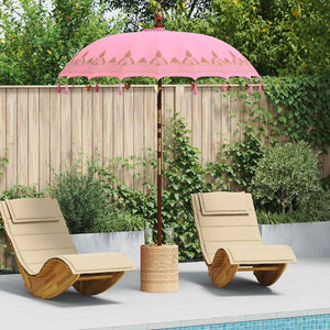vidaXL Parasol Balinese Rosa (180-190) x 260 cm