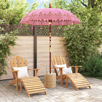 vidaXL Parasol Balinese Rosa (180-190) x 260 cm
