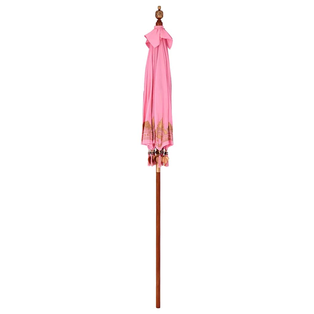 vidaXL Parasol Balinese Rosa (180-190) x 260 cm