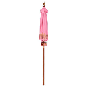 vidaXL Parasol Balinese Rosa (180-190) x 260 cm