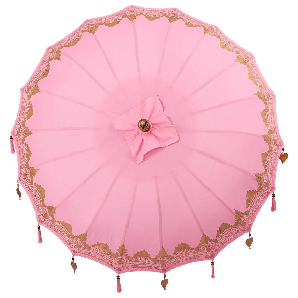 vidaXL Parasol Balinese Rosa (180-190) x 260 cm