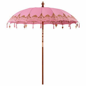 vidaXL Parasol Balinese Rosa (210-220) x 260 cm