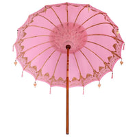 vidaXL Parasol Balinese Rosa (210-220) x 260 cm
