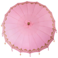 vidaXL Parasol Balinese Rosa (210-220) x 260 cm