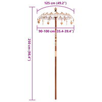 Parasol Balinese Crema (90-100) x 260 cm 42006464