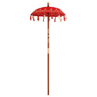 vidaXL Parasol Balinese Rosso (90-100) x 260 cm