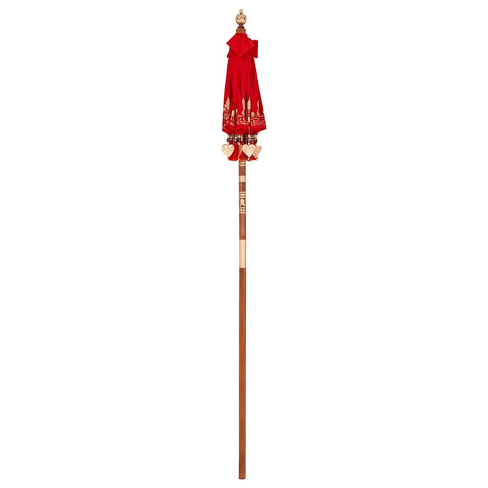 vidaXL Parasol Balinese Rosso (90-100) x 260 cm